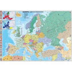 MAPA: Europa polityczno- administracyjna 1:4,5 mln