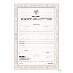 Dyplom ukończenia szkoły artystycznej - ART/31