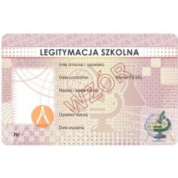 E-LEGITYMACJA SZKOLNA MEiN-I/3-N BLANKIET CZYSTY, NIESPERSONALIZOWANY 