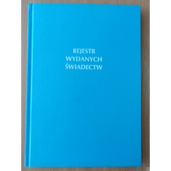 Rejestr wydanych świadectw
