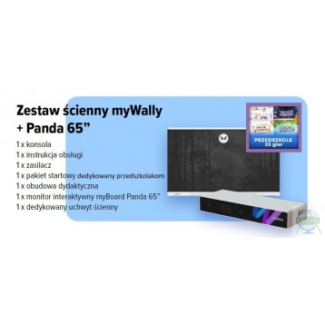 Zestaw ścienny myWally Przedszkole + Panda 65”