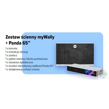 Zestaw ścienny myWally Szkoła Podstawowa + Panda 65”