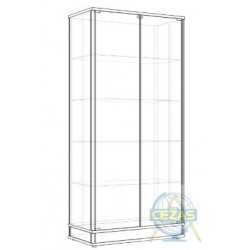 Gablota ekspozycyjna przeszklona 500