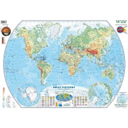 Mapa dwustronna Świat polityczny/fizyczny