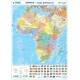 Mapa dwustronna Afryka polityczno-fizyczna