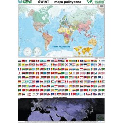 Mapa Świata polityczna 1:55 mln