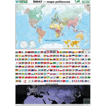 Mapa Świata polityczna 1:55 mln
