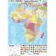 Mapa Afryka polityczno-fizyczna 1,19 mln