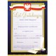 Dyplom list gratulacyjny