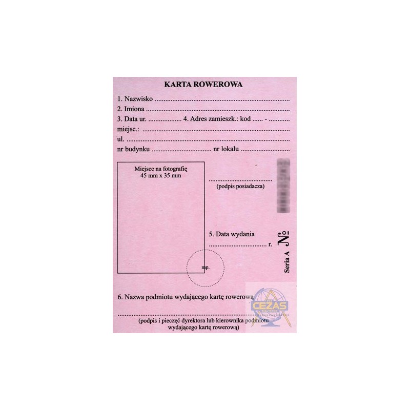 Karta Rowerowa - Cezas