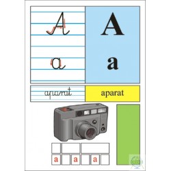 Alfabet drukowany i pisany słowno-obrazkowy