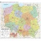 Mapa administracyjna Polski (2018) - mapa ścienna