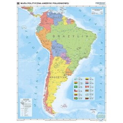 Mapa polityczna świata (stan na 2018) - mapa ścienna