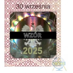 HOLOGRAM DO PRZEDŁUŻANIA WAŻNOŚCI E-LEGITYMACJI SZKOLNEJ - ROK 2025
