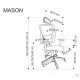 MASON fotel gabinetowy czarny